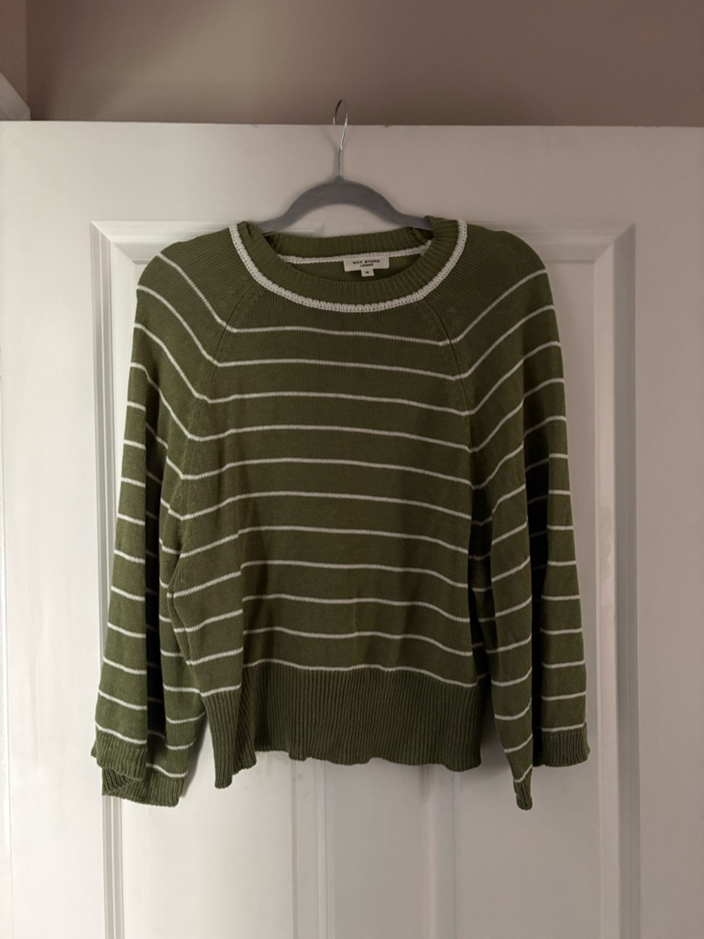 Max Studio London Stripe Raglan Sleeve Sweater